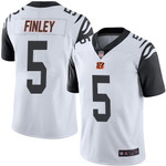 Bengals #5 Ryan Finley White Men's Stitched Football Limited Rush Jersey Nfl