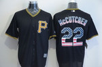 Men's Pittsburgh Pirates #22 Andrew Mccutchen Black Usa Flag Fashion Mlb Baseball Jersey Mlb