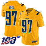 Nike Chargers #97 Joey Bosa Gold Men's Stitched Nfl Limited Inverted Legend 100Th Season Jersey Nfl