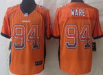 Nike Denver Broncos #94 Demarcus Ware Drift Fashion Orange Elite Jersey Nfl