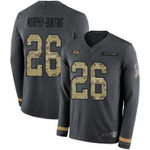 Buccaneers #26 Sean Murphy-Bunting Anthracite Salute To Service Men's Stitched Football Limited Therma Long Sleeve Jersey Nfl