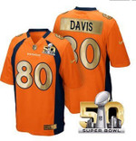Pro Order Denver Broncos Jersey 80 Vernon Davis Orange Super Bowl 50 Limited Jerseys Nfl