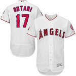 La Angels Of Anaheim #17 Shohei Ohtani White Flexbase Authentic Collection Stitched Mlb Jersey Mlb
