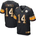 Nike Steelers #14 Sammie Coates Black Team Color Men's Stitched Nfl Elite Gold Jersey Nfl