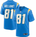 Men's Los Angeles Chargers #81 Mike Williams Light Blue New Vapor Untouchable Stitched Nfl Nike Limited Jersey Nfl