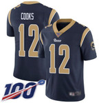 Nike Rams #12 Brandin Cooks Navy Blue Team Color Men's Stitched Nfl 100Th Season Vapor Limited Jersey Nfl