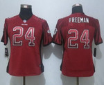 Women's Atlanta Falcons #24 Devonta Freeman Red Drift Fashion Nfl Nike Jersey Nfl- Women's