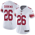 Women's Nike New York Giants #26 Orleans Darkwa White Stitched NFL Vapor Untouchable Limited Jersey NFL- Women's