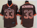 Nike Cleveland Browns #33 Trent Richardson Drift Fashion Brown Elite Jersey Nfl