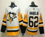 Men's Pittsburgh Penguins #62 Carl Hagelin White 2017-2018 Hockey Stitched Nhl Jersey Nhl