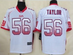 Nike New York Giants #56 Lawrence Taylor Drift Fashion White Elite Jersey Nfl