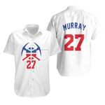Nuggets Jamal Murray 2020-21 Earned Edition White Jersey Inspired Hawaiian Shirt