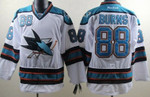 San Jose Sharks #88 Brent Burns White Jersey Nhl