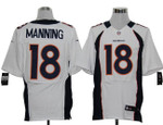 Size 60 4Xl-Peyton Manning Denver Broncos #18 White Stitched Nike Elite Nfl Jerseys Nfl