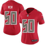 Nike Buccaneers #50 Vita Vea Red Women's Stitched Nfl Limited Rush Jersey Nfl- Women's
