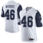 Nike Cowboys #46 Alfred Morris White Men's Stitched Nfl Elite Rush Jersey Nfl