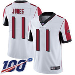Falcons #11 Julio Jones White Men's Stitched Football 100Th Season Vapor Limited Jersey Nfl