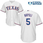 Men's Texas Rangers #5 Mike Napoli White Home Stitched Mlb Majestic Cool Base Jersey Mlb
