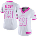 Nike Patriots #29 Legarrette Blount White Pink Women's Stitched Nfl Limited Rush Fashion Jersey Nfl- Women's