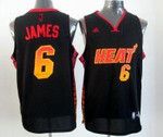 Miami Heat #6 Lebron James 2012 Vibe Black Fashion Jersey Nba