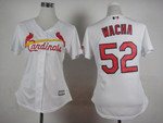 Women's St. Louis Cardinals #52 Michael Wacha White Jersey Mlb- Women's