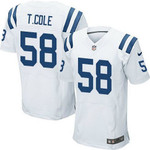 Nike Indianapolis Colts #58 Trent Cole White Elite Jersey Nfl