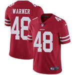 Nike San Francisco 49Ers #48 Fred Warner Red Team Color Men's Stitched Nfl Vapor Untouchable Limited Jersey Nfl