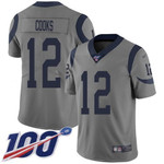 Nike Rams #12 Brandin Cooks Gray Men's Stitched Nfl Limited Inverted Legend 100Th Season Jersey Nfl