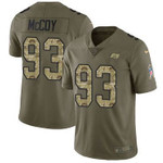 Nike Buccaneers #93 Gerald Mccoy Olive Camo Men's Stitched Nfl Limited 2017 Salute To Service Jersey Nfl