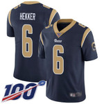 Nike Rams #6 Johnny Hekker Navy Blue Team Color Men's Stitched Nfl 100Th Season Vapor Limited Jersey Nfl