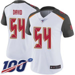 Buccaneers #54 Lavonte David White Women's Stitched Football 100Th Season Vapor Limited Jersey Nfl- Women's