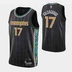 Men's Memphis Grizzlies #17 Jonas Valanciunas 2020-21 Black City Edition Stitched Nba Jersey Nba