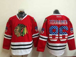 Men's Chicago Blackhawks #86 Teuvo Teravainen Usa Flag Fashion Red Jersey Nhl