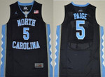 Men's North Carolina Tar Heels #5 Marcus Paige 2016 Black Swingman College Basketball Jersey Nba