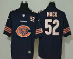 Men's Chicago Bears #52 Khalil Mack Navy Blue 2020 Big Logo Number Vapor Untouchable Stitched Nfl Nike Fashion Limited Jersey Nfl