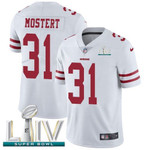 Nike 49Ers #31 Raheem Mostert White Super Bowl Liv 2020 Men's Stitched Nfl Vapor Untouchable Limited Jersey Nfl