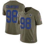 Nike Dallas Cowboys #98 Tyrone Crawford Olive Men's Stitched Nfl Limited 2017 Salute To Service Jersey Nfl