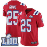 #25 Limited Eric Rowe Red Nike Nfl Alternate Men's Jersey New England Patriots Vapor Untouchable Super Bowl Liii Bound Nfl