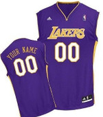 Personalize Jersey Mens Los Angeles Lakers Customized Purple Jersey Nba