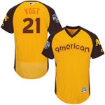 Stephen Vogt Gold 2016 All-Star Jersey - Men's American League Oakland Athletics #21 Flex Base Majestic Mlb Collection Jersey Mlb