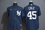 Men's New York Yankees #45 Gerrit Cole Navy Blue Stitched Mlb Cool Base Nike Jersey Mlb