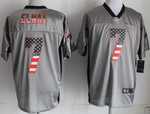 Nike Denver Broncos #7 John Elway 2014 Usa Flag Fashion Gray Elite Jersey Nfl
