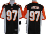 Nike Cincinnati Bengals #97 Geno Atkins Black Limited Jersey Nfl