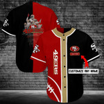 Personalize Baseball Jersey - Custom Name Personalized SAN FRANCISCO 49ERS 87 Baseball Jersey For Fans - Baseball Jersey LF