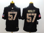 Nike Baltimore Ravens #57 C.J. Mosley Salute To Service Black Limited Jersey Nfl
