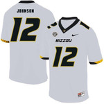 Missouri Tigers 12 Johnathon Johnson White Nike College Football Jersey Ncaa