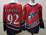 Men's Washington Capitals #92 Evgeny Kuznetsov Red 2021 Retro Stitched Nhl Jersey Nhl