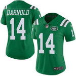 Nike Jets #14 Sam Darnold Green Women's Stitched NFL Limited Rush Jersey NFL- Women's