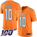 Nike Dolphins #10 Kenny Stills Orange Men's Stitched Nfl Limited Rush 100Th Season Jersey Nfl