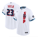 Men's San Diego Padres #23 Fernando Tatis Jr. 2021 White All-Star Cool Base Stitched Mlb Jersey Mlb